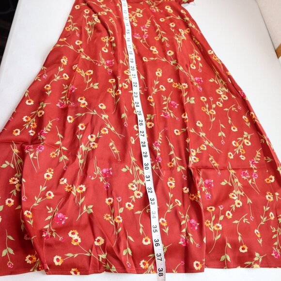 NEW Danielle Bernstein WeWoreWhat Tie Back Floral Midi - Picture 11 of 13